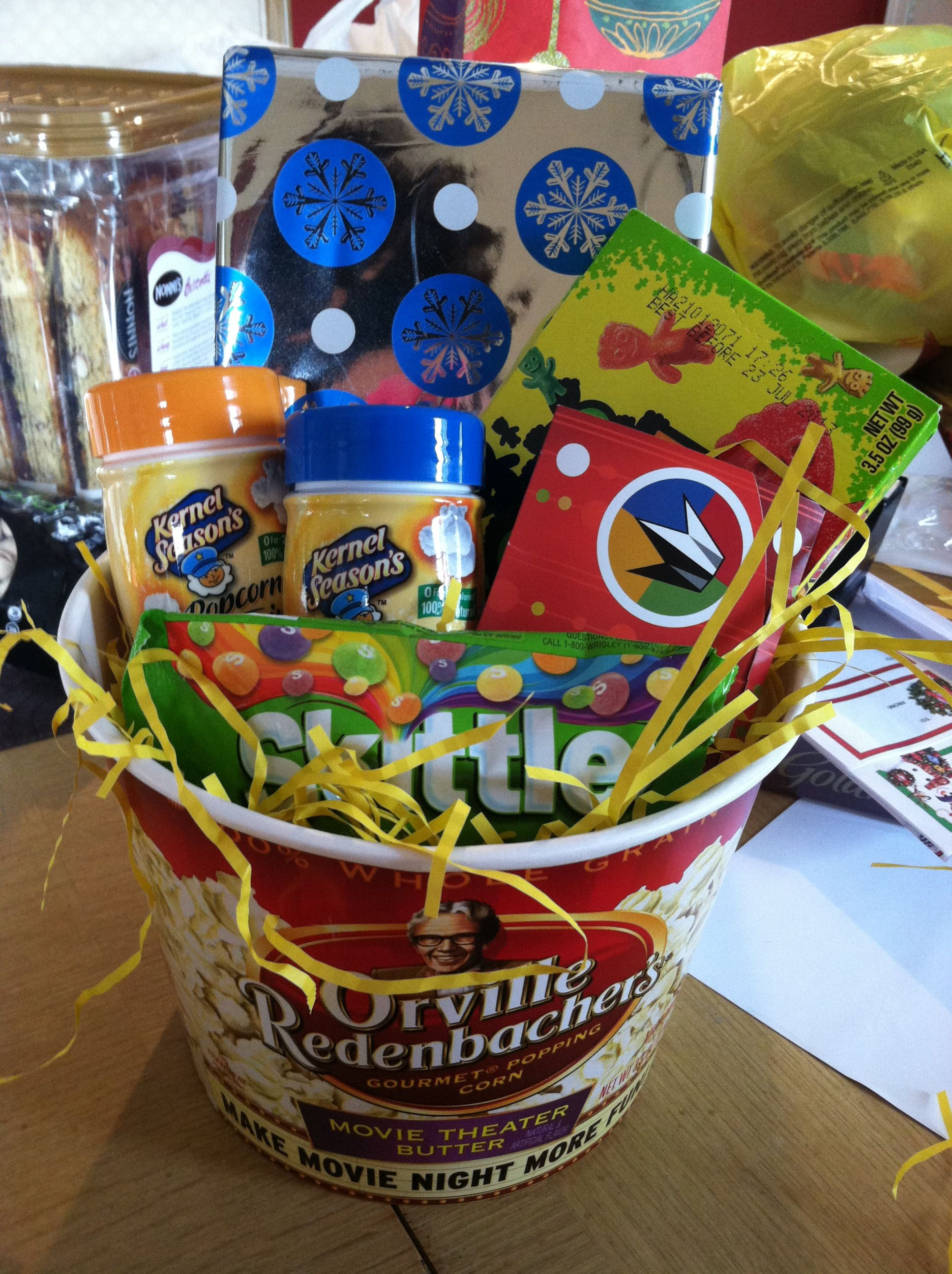 Best ideas about Popcorn Gift Basket Ideas
. Save or Pin Movie Gift Basket Orville popcorn bucket from Tar Now.