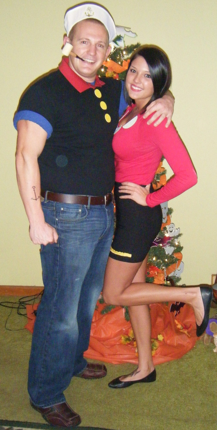 Best ideas about Popeye Costume DIY
. Save or Pin Popeye & Olive Oyl Homemade Costumes Now.
