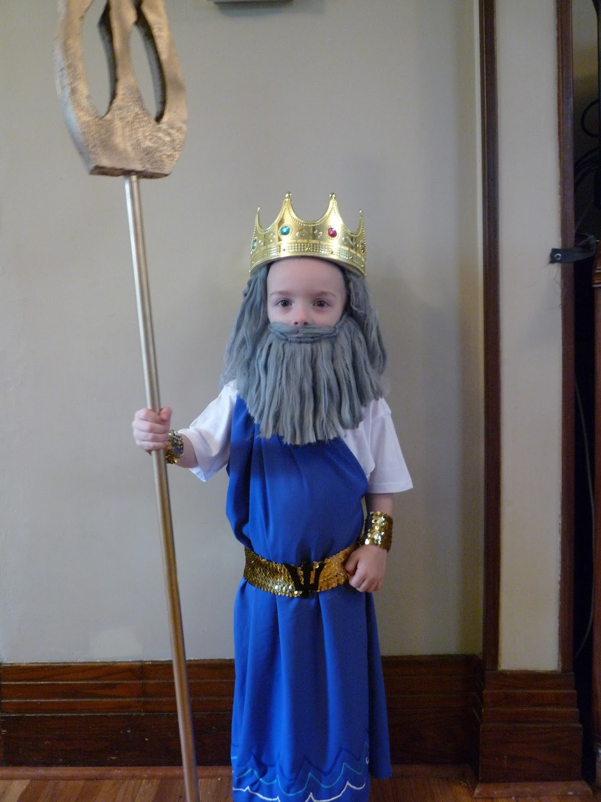 Best ideas about Poseidon Costume DIY
. Save or Pin Full Time Frugal DIY costume $10 Poseidon Now.