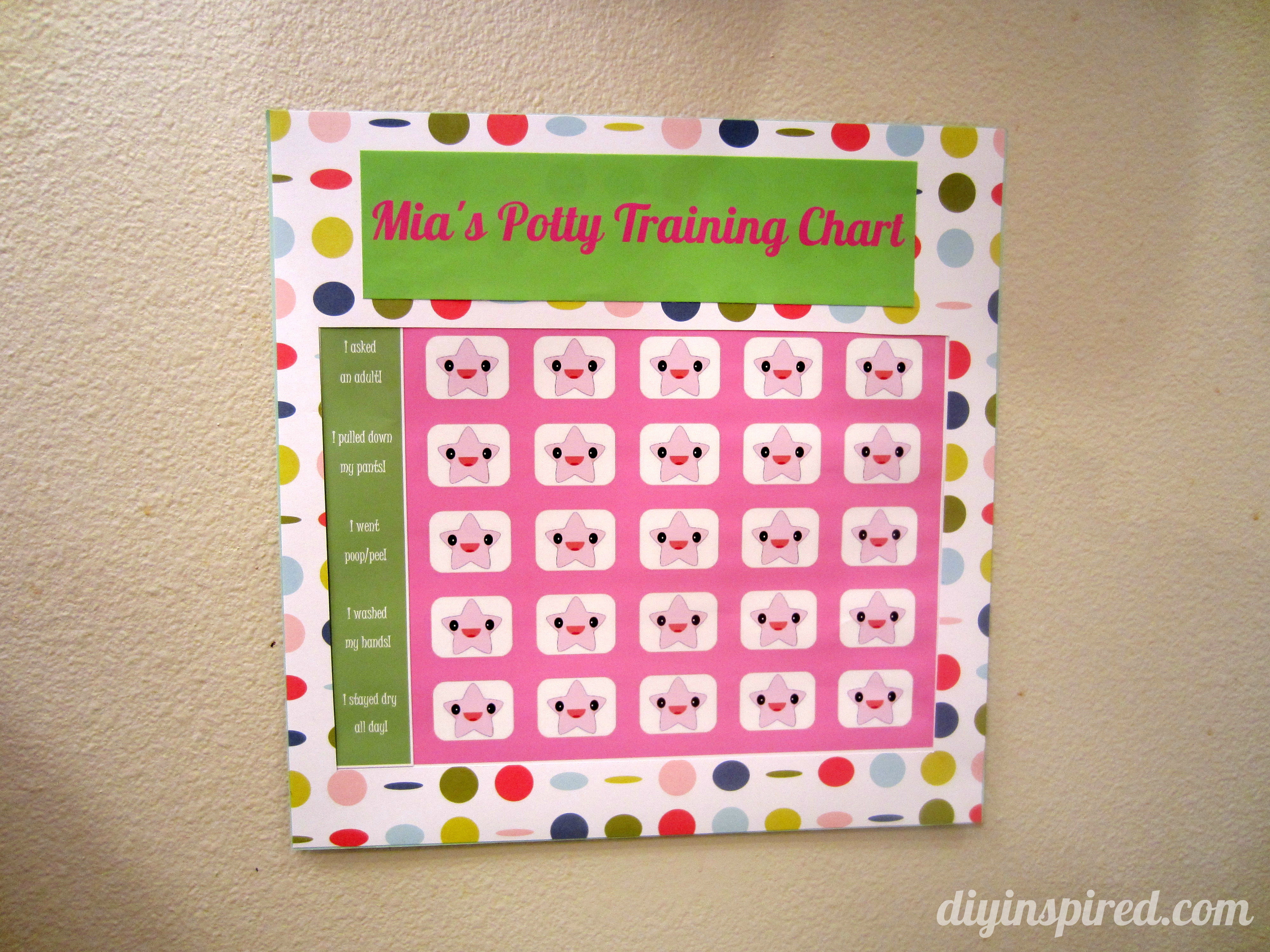 Best ideas about Potty Chart DIY
. Save or Pin Potty Training Chart with Free Printable DIY Inspired Now.