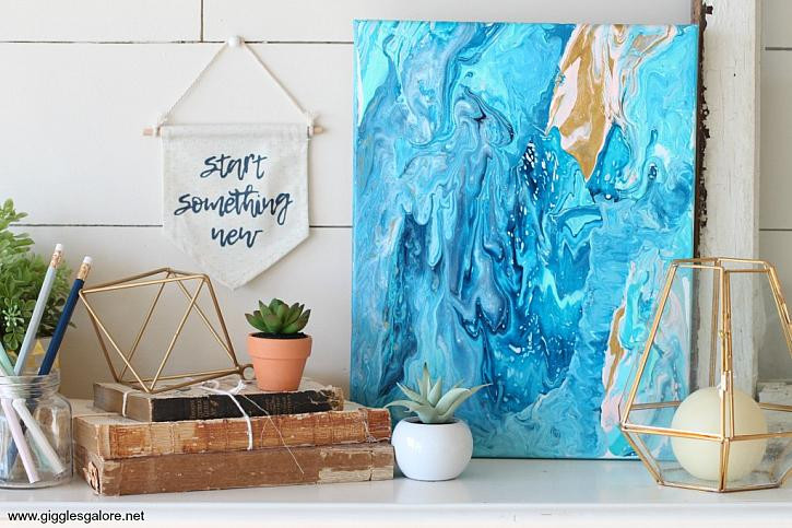 Best ideas about Pour Painting DIY
. Save or Pin DecoArt Blog DIY Acrylic Poured Canvas Art Now.