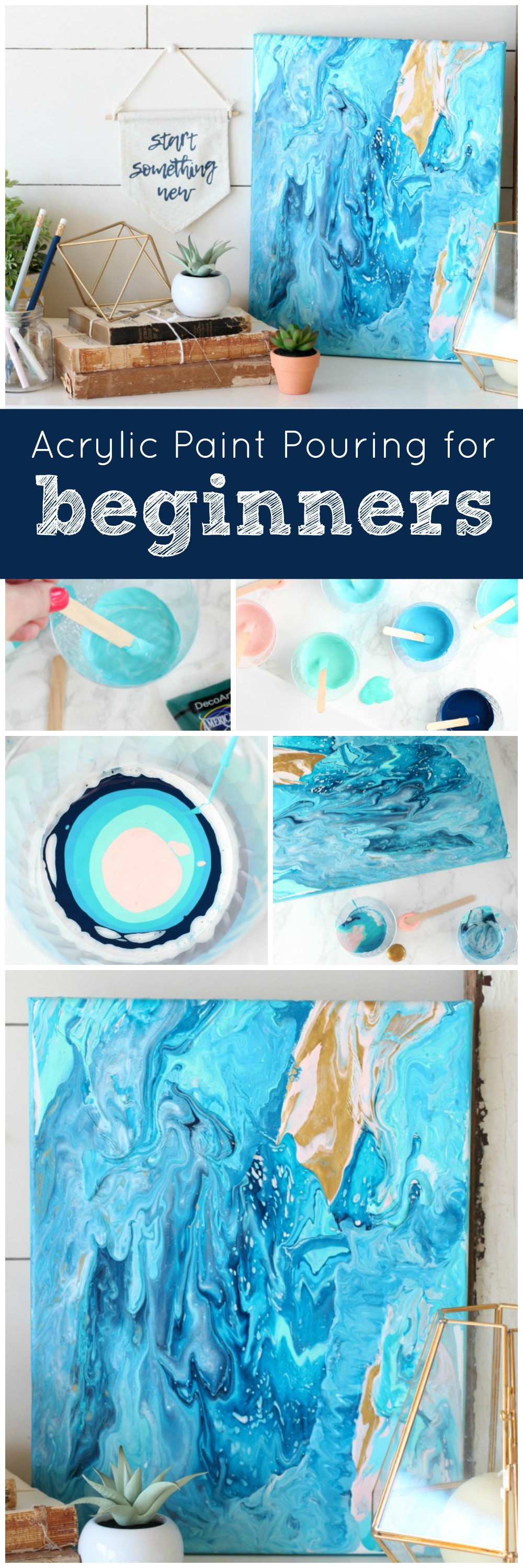 Best ideas about Pour Painting DIY
. Save or Pin DecoArt Blog DIY Acrylic Poured Canvas Art Now.