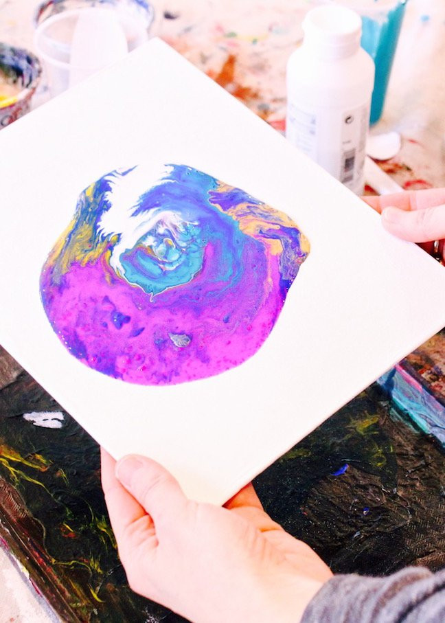 Best ideas about Pour Painting DIY
. Save or Pin Dirty Pour Painting Is a Thing and It s Cool & Easy AF Now.