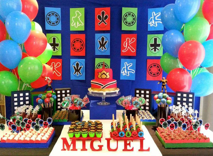 Best ideas about Power Ranger Birthday Decorations
. Save or Pin Kara s Party Ideas Power Rangers Samurai Birthday Party Now.