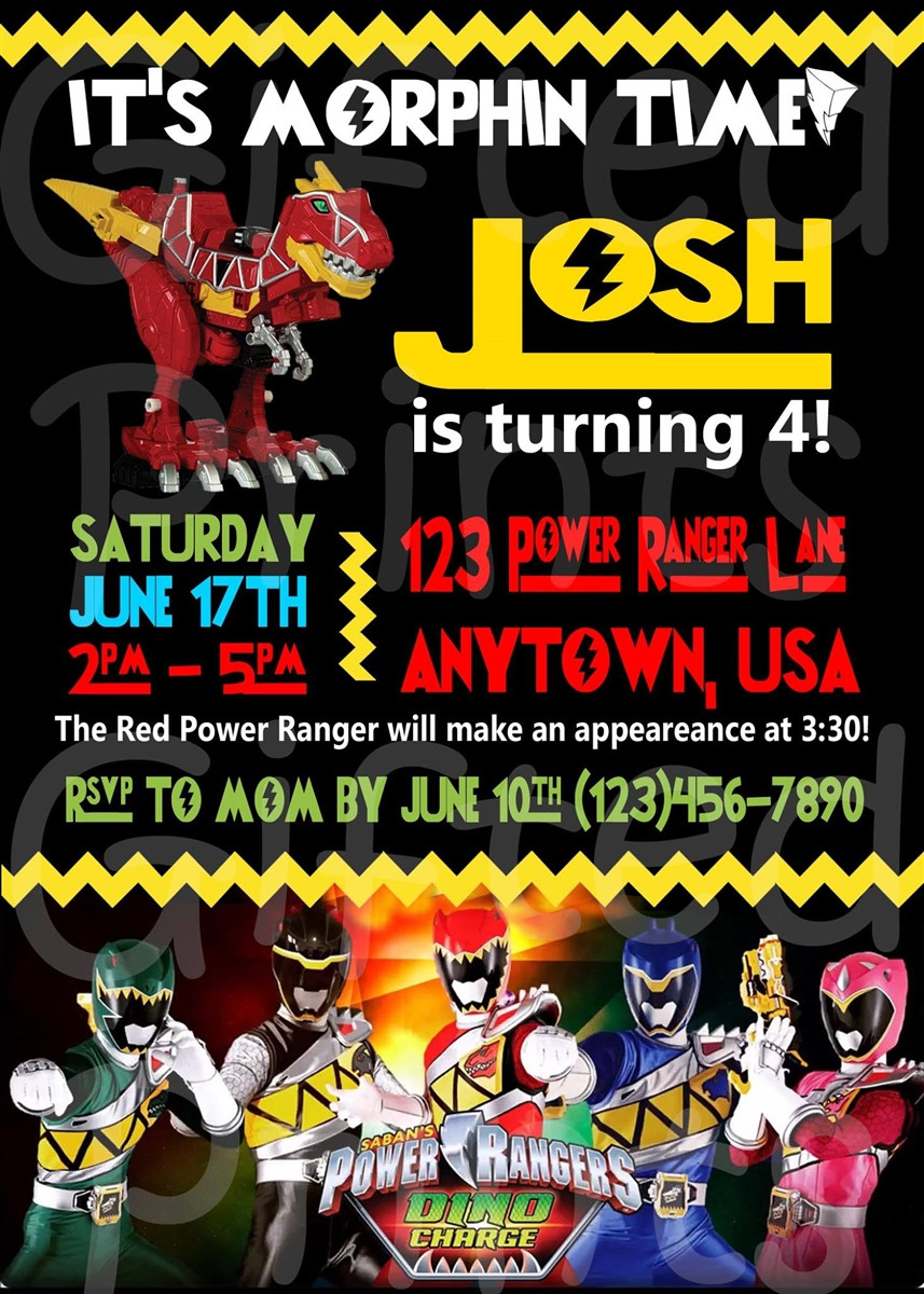 Best ideas about Power Rangers Birthday Invitations
. Save or Pin Birthday Invitation Power Rangers Theme Now.