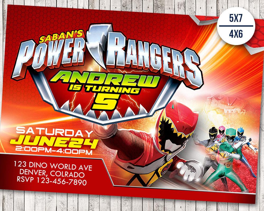 Best ideas about Power Rangers Birthday Invitations
. Save or Pin Power Rangers Invitation Power Ranger Birthday Party Dino Now.