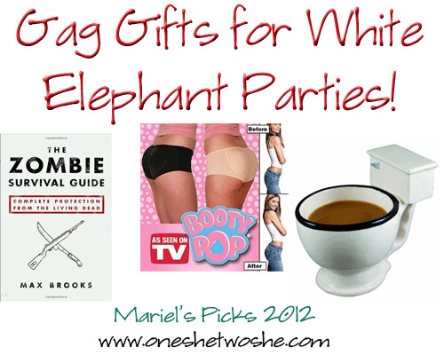 Best ideas about Practical White Elephant Gift Ideas
. Save or Pin Gag Gifts for White Elephant Parties Mariel s Picks 2012 Now.