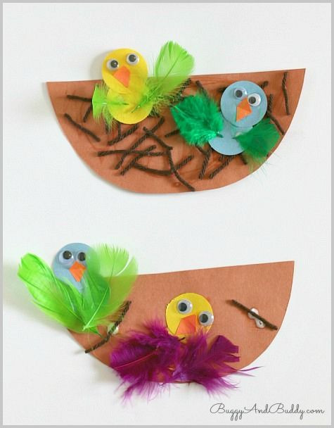 Best ideas about Pre School Spring Crafts
. Save or Pin Spring Crafts for Kids Nest and Baby Bird Craft Now.