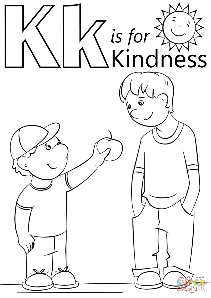 Best ideas about Preschool Coloring Sheets About Love And Kindness
. Save or Pin Letter K is for Kindness Now.