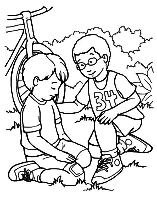 Best ideas about Preschool Coloring Sheets About Love And Kindness
. Save or Pin Kindness Kindness Helping Friend Falling from Bike Now.