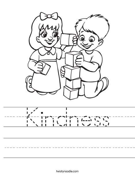 Best ideas about Preschool Coloring Sheets About Love And Kindness
. Save or Pin Kindness Worksheet Twisty Noodle Now.