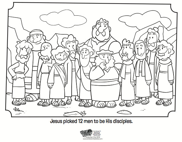 Best ideas about Preschool Coloring Sheets About The 12 Spies
. Save or Pin 12 Disciples Coloring Page Bible Coloring Pages Now.