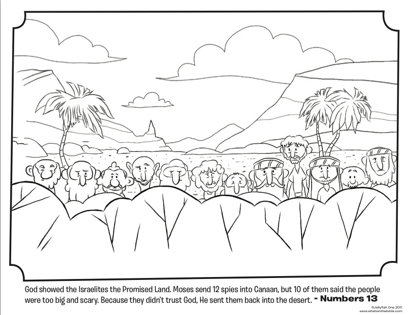 Best ideas about Preschool Coloring Sheets About The 12 Spies
. Save or Pin 12 Spies Bible Coloring Pages Now.