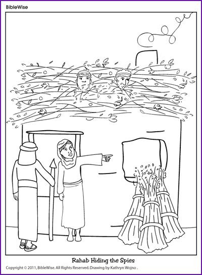 Best ideas about Preschool Coloring Sheets About The 12 Spies
. Save or Pin Coloring Rahab Hiding the Spies Kids Korner Now.