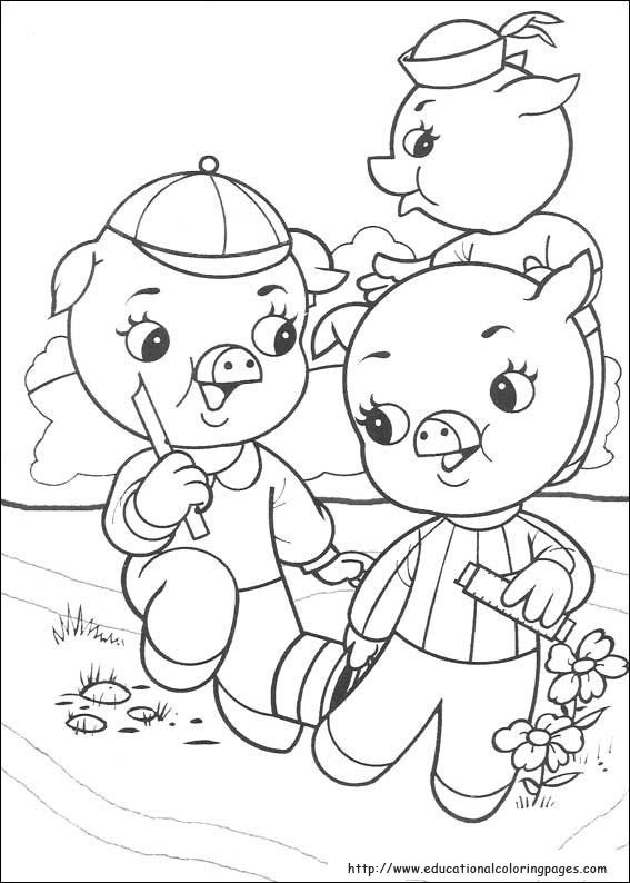 Best ideas about Preschool Coloring Sheets For The 3 Little Pigs
. Save or Pin The three little pigs Coloring Educational Fun Kids Now.