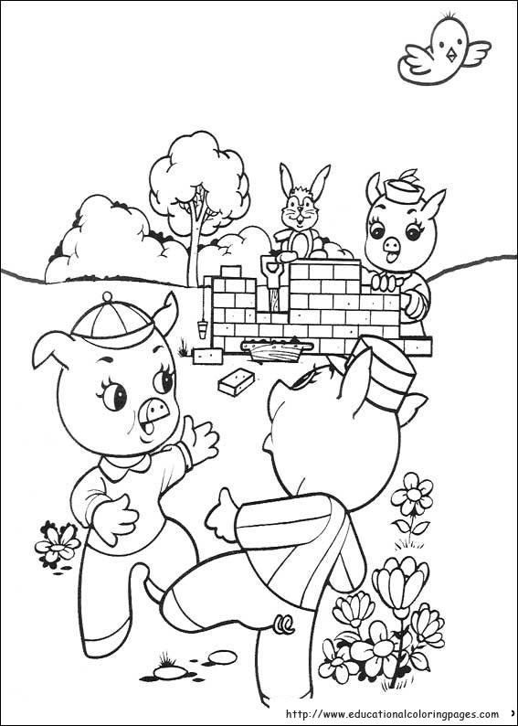 Best ideas about Preschool Coloring Sheets For The 3 Little Pigs
. Save or Pin The three little pigs Coloring Educational Fun Kids Now.