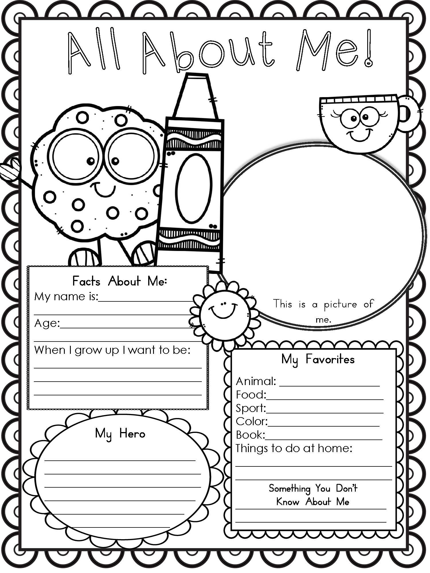Best ideas about Preschool Coloring Sheets Getting To Know Me
. Save or Pin Free Printable All About Me Worksheet Modern Homeschool Now.