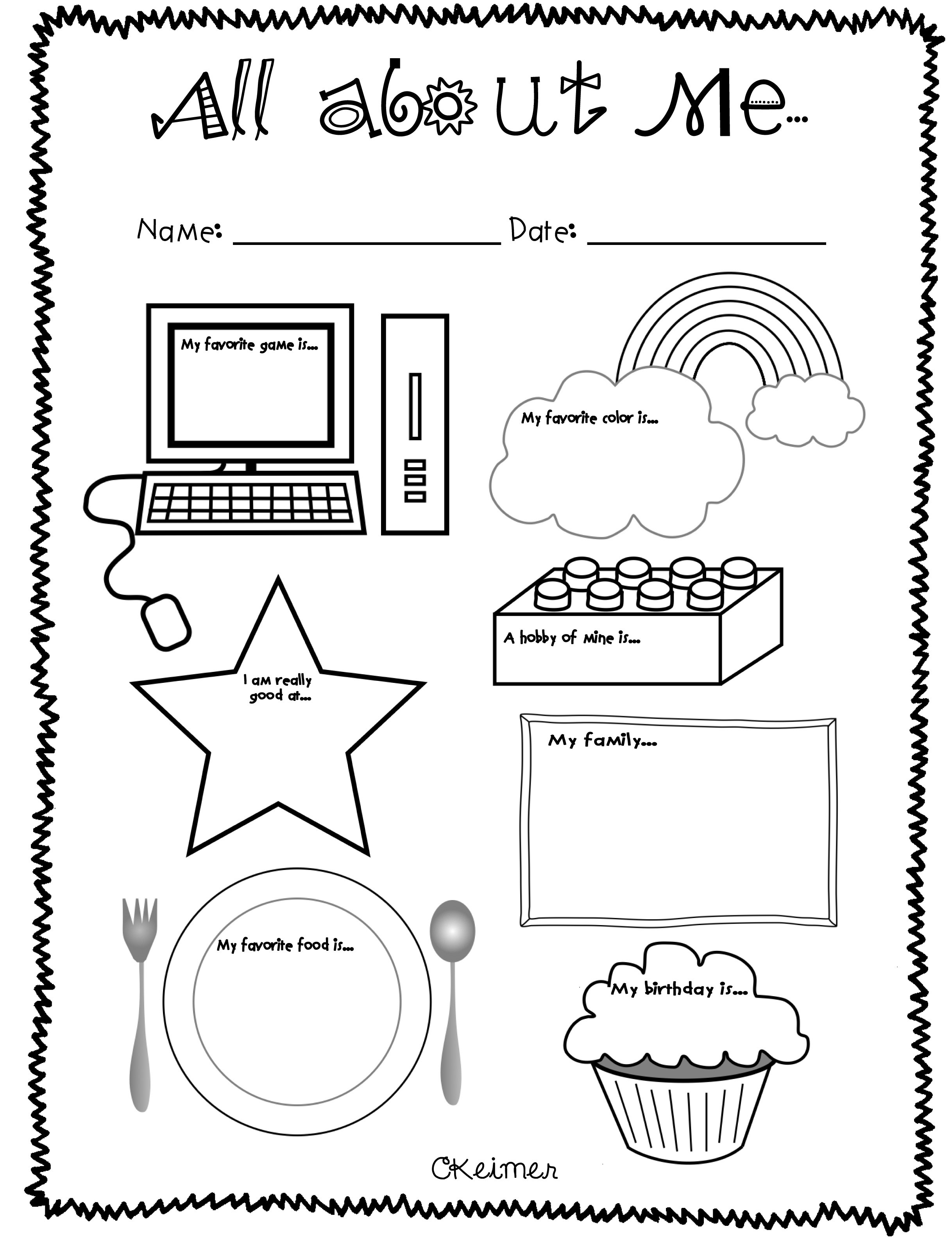 Best ideas about Preschool Coloring Sheets Getting To Know Me
. Save or Pin All About Me Activities A Multiple Intelligences Now.