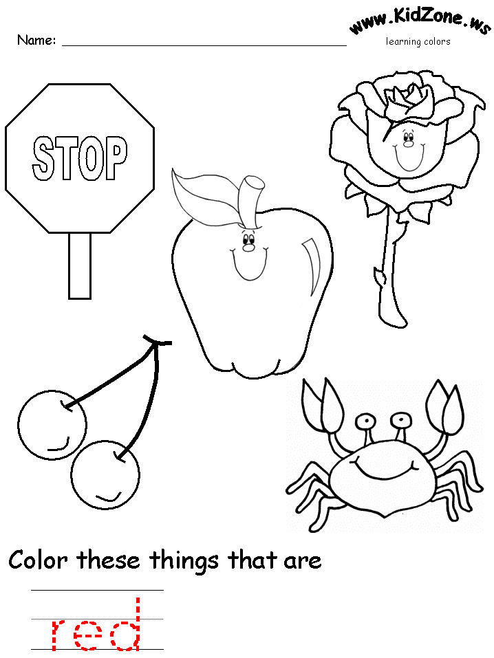 Best ideas about Preschool Coloring Sheets Red
. Save or Pin colors recognition practice worksheet Now.