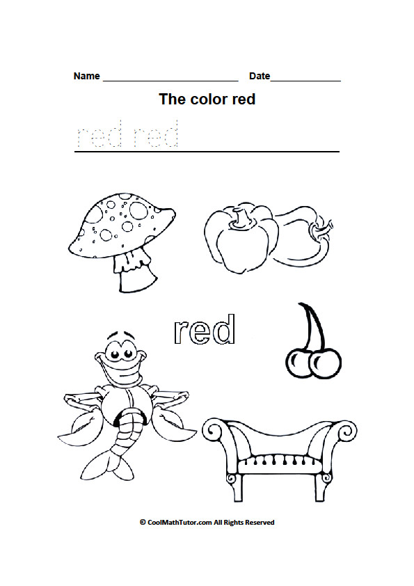 Best ideas about Preschool Coloring Sheets Red
. Save or Pin Preschool Colors Kindergarten Coloring Worksheets Now.