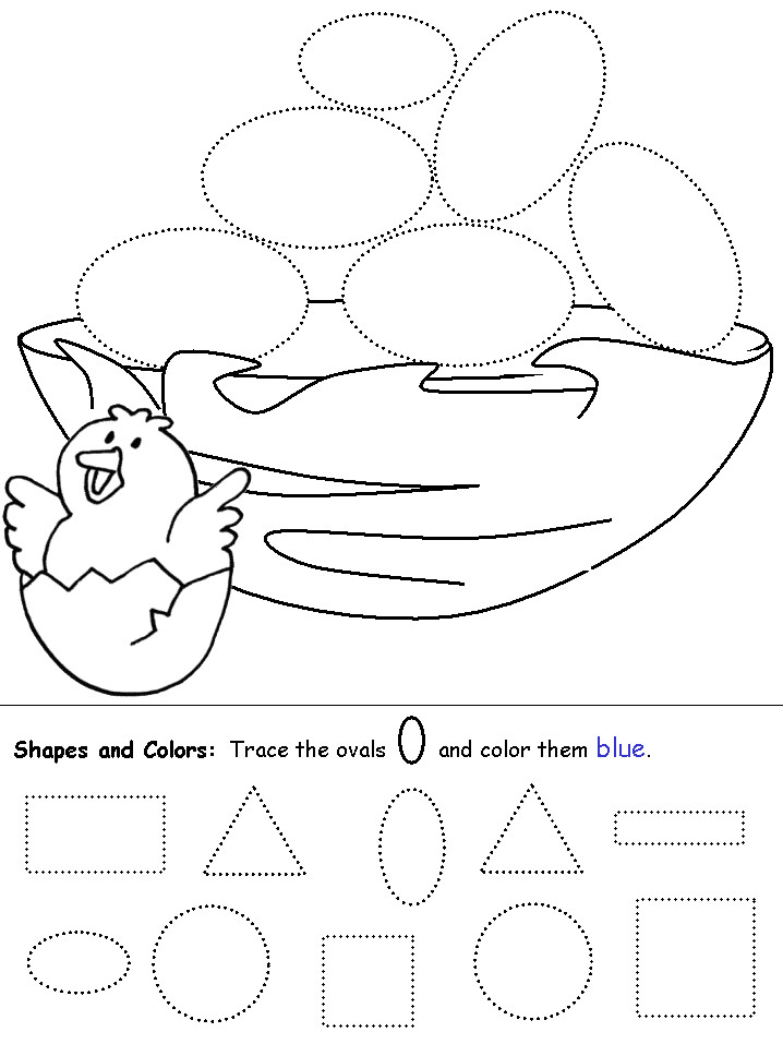 Best ideas about Preschool Coloring Sheets Shape Color
. Save or Pin Ovals Eggs Now.