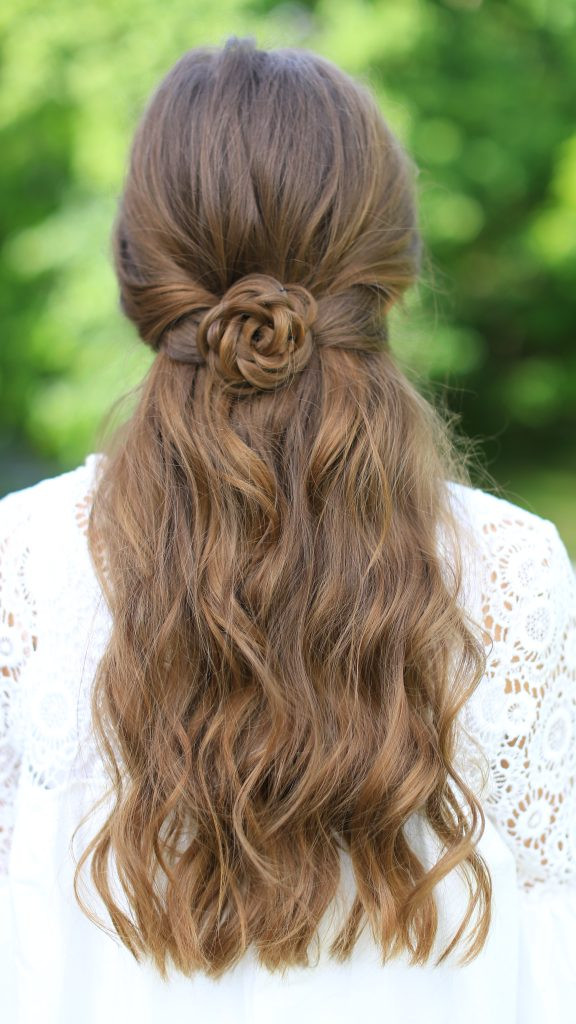 Best ideas about Pretty Hairstyles For Girls
. Save or Pin Rosette Tieback Now.