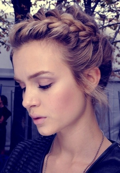 Best ideas about Pretty Updo Hairstyles
. Save or Pin Cute Braid Updo Girls Updo Hairstyles for 2013 2014 Now.