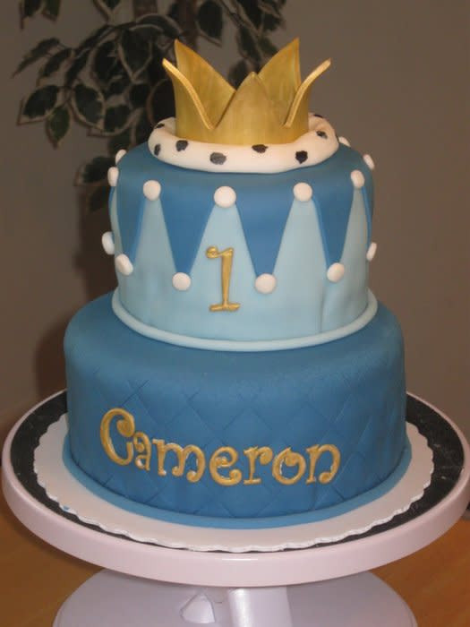 Best ideas about Prince Birthday Cake
. Save or Pin Little Prince First Birthday Cake cake by Becky Now.