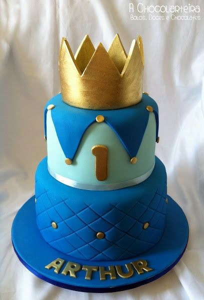 Best ideas about Prince Birthday Cake
. Save or Pin Blue Birthday cake perfect for a royal prince party Now.