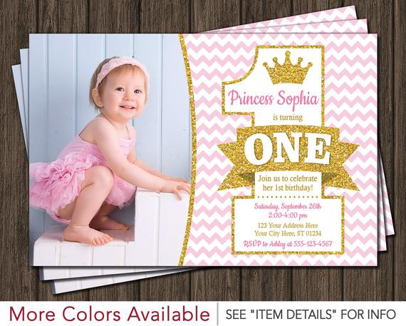 Best ideas about Princess 1st Birthday Invitations
. Save or Pin Princess First Birthday Invitation Now.
