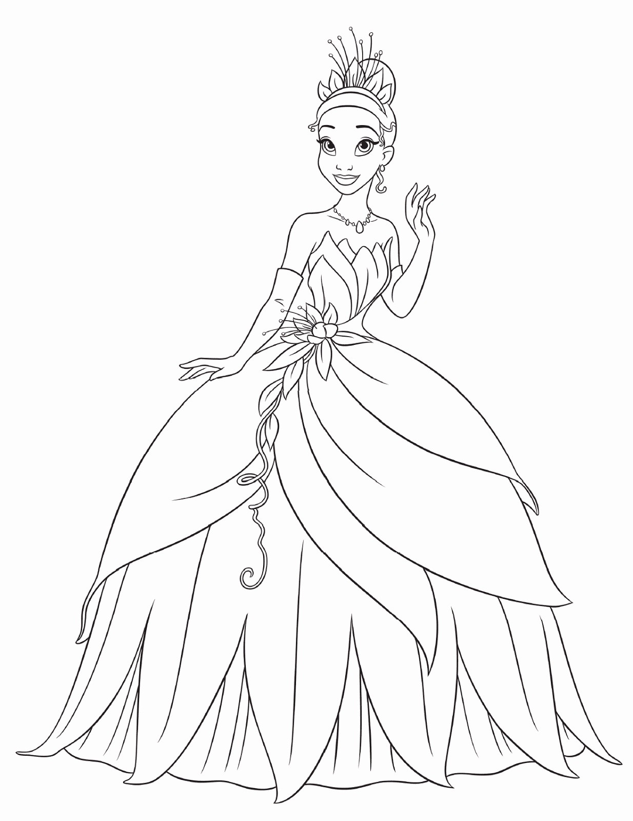 Best ideas about Princess And The Frog Coloring Pages
. Save or Pin Free Printable Princess Tiana Coloring Pages For Kids Now.