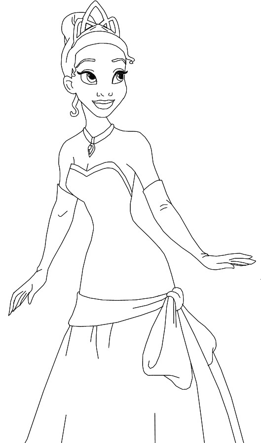 Best ideas about Princess And The Frog Coloring Pages
. Save or Pin Disney Princess Tiana Coloring Pages To Girls Now.