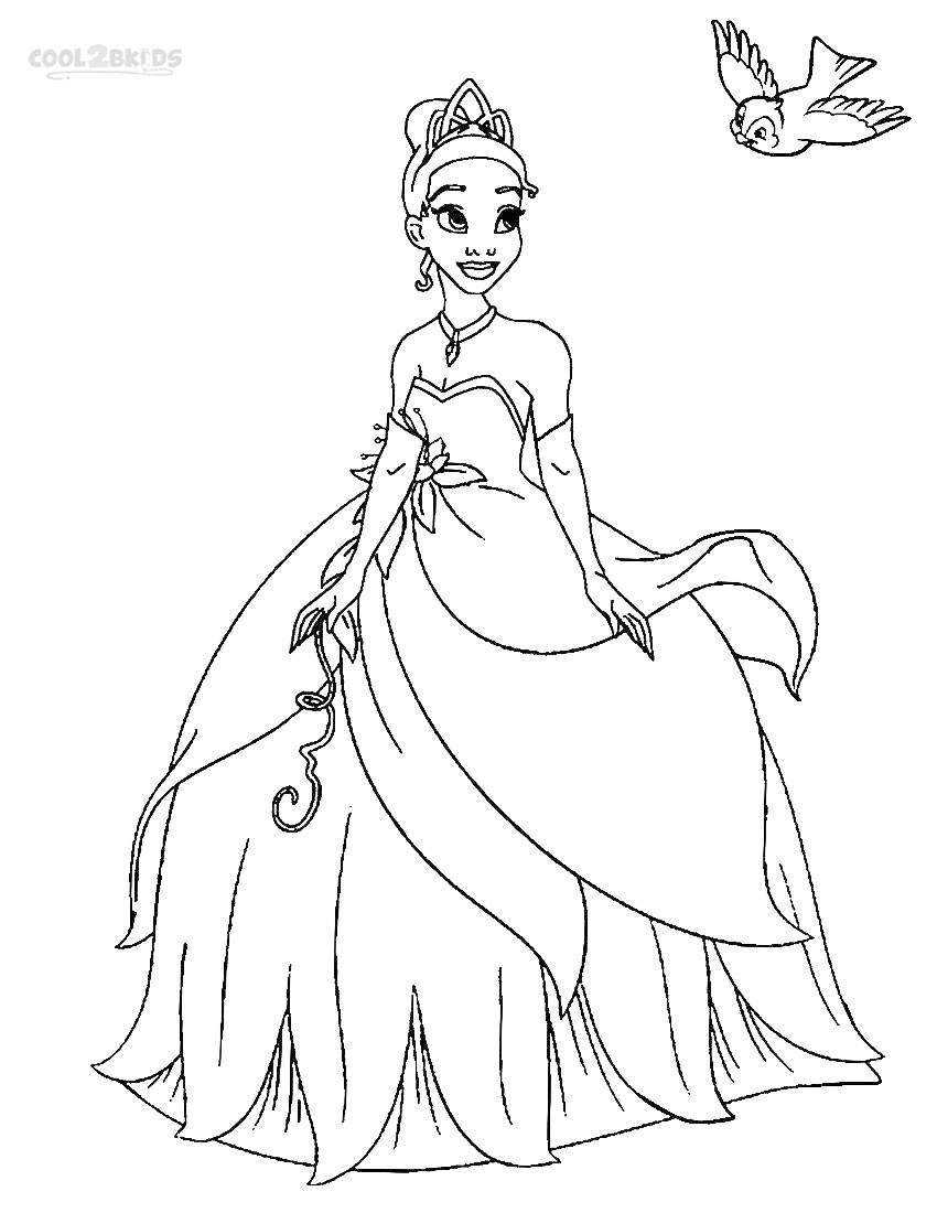 Best ideas about Princess And The Frog Coloring Pages
. Save or Pin Printable Princess Tiana Coloring Pages For Kids Now.