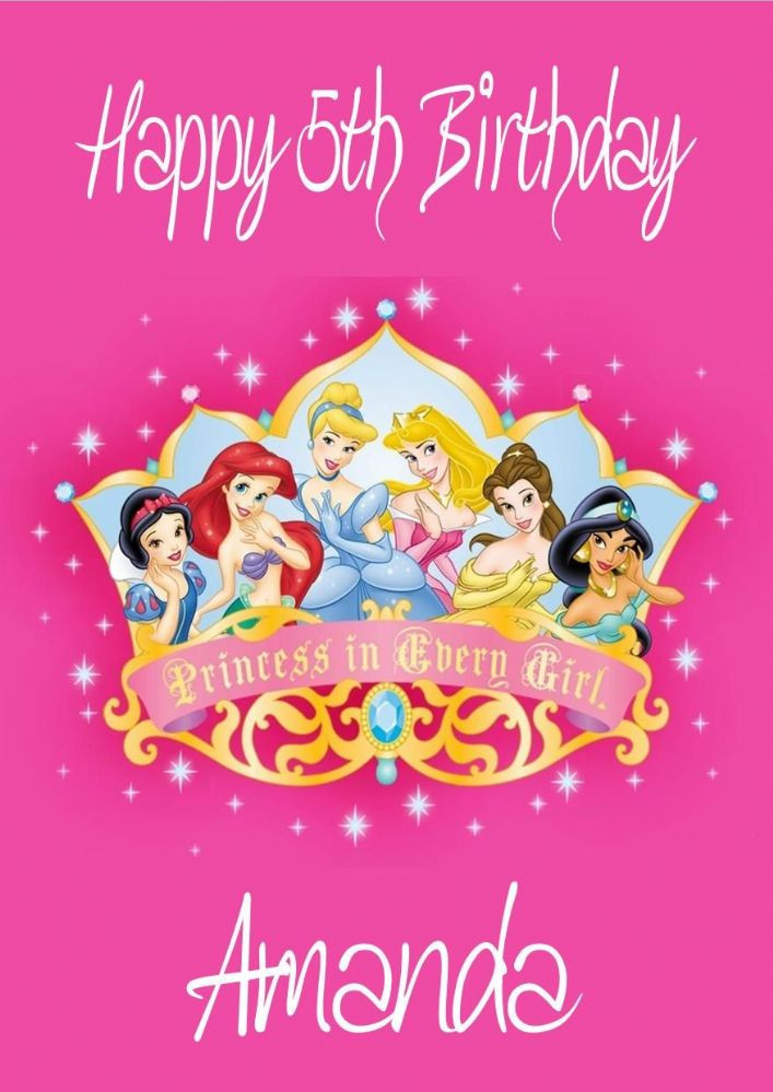 Best ideas about Princess Birthday Card
. Save or Pin Personalised Disney Princess Birthday Card Design 2 Now.