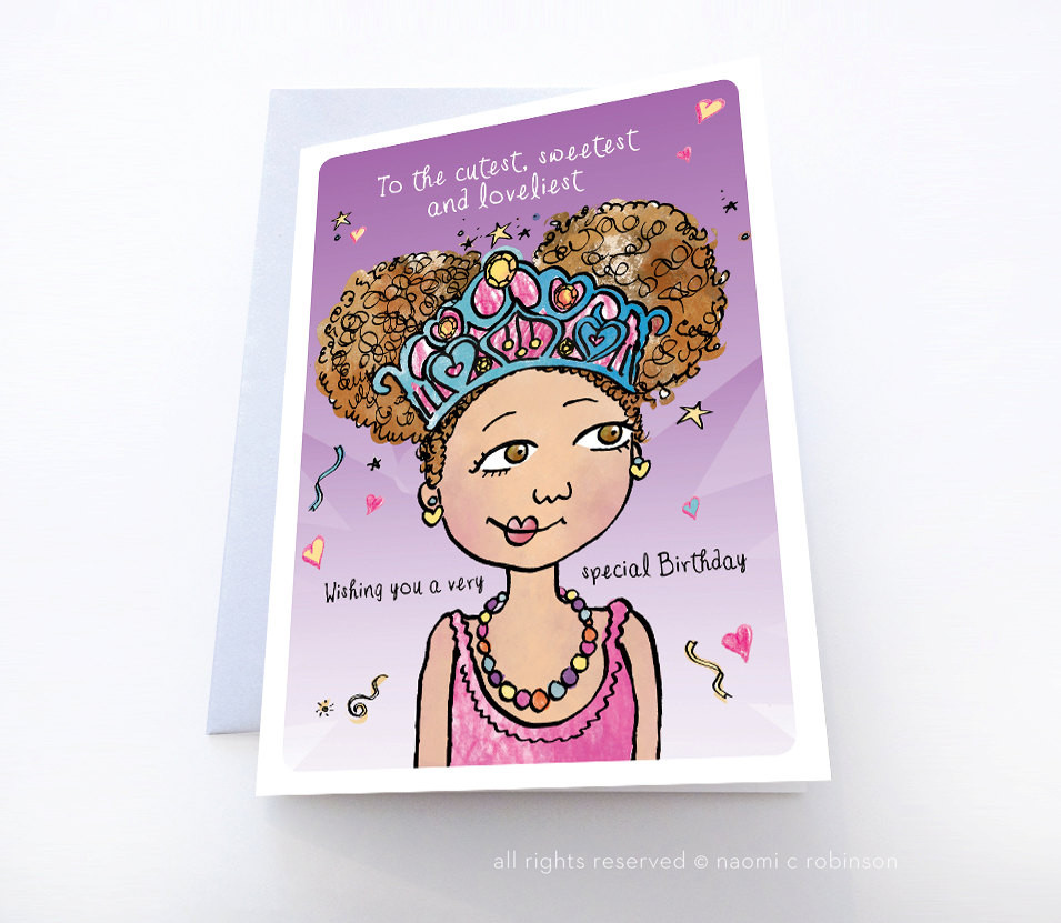 Best ideas about Princess Birthday Card
. Save or Pin Cutest Princess Greeting Card Cute Greeting Card Brown Now.