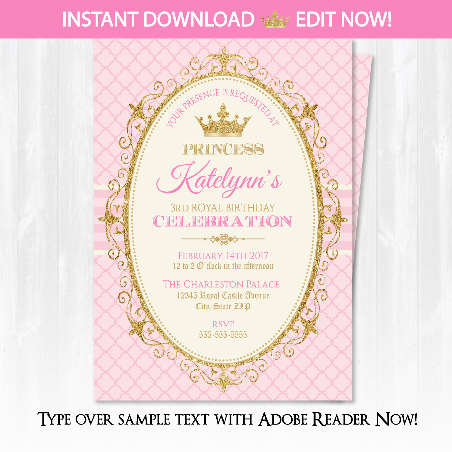 Best ideas about Princess Birthday Invitations
. Save or Pin Princess Invitations Princess Birthday Party by SugarShebang Now.