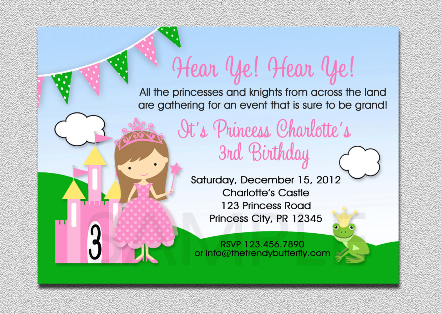 Best ideas about Princess Birthday Invitations
. Save or Pin Princess Birthday Invitation Princess Birthday Party Now.