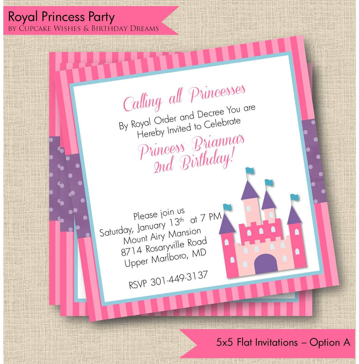 Best ideas about Princess Birthday Party Invitations
. Save or Pin Royal Princess Printable Party Invitations Now.