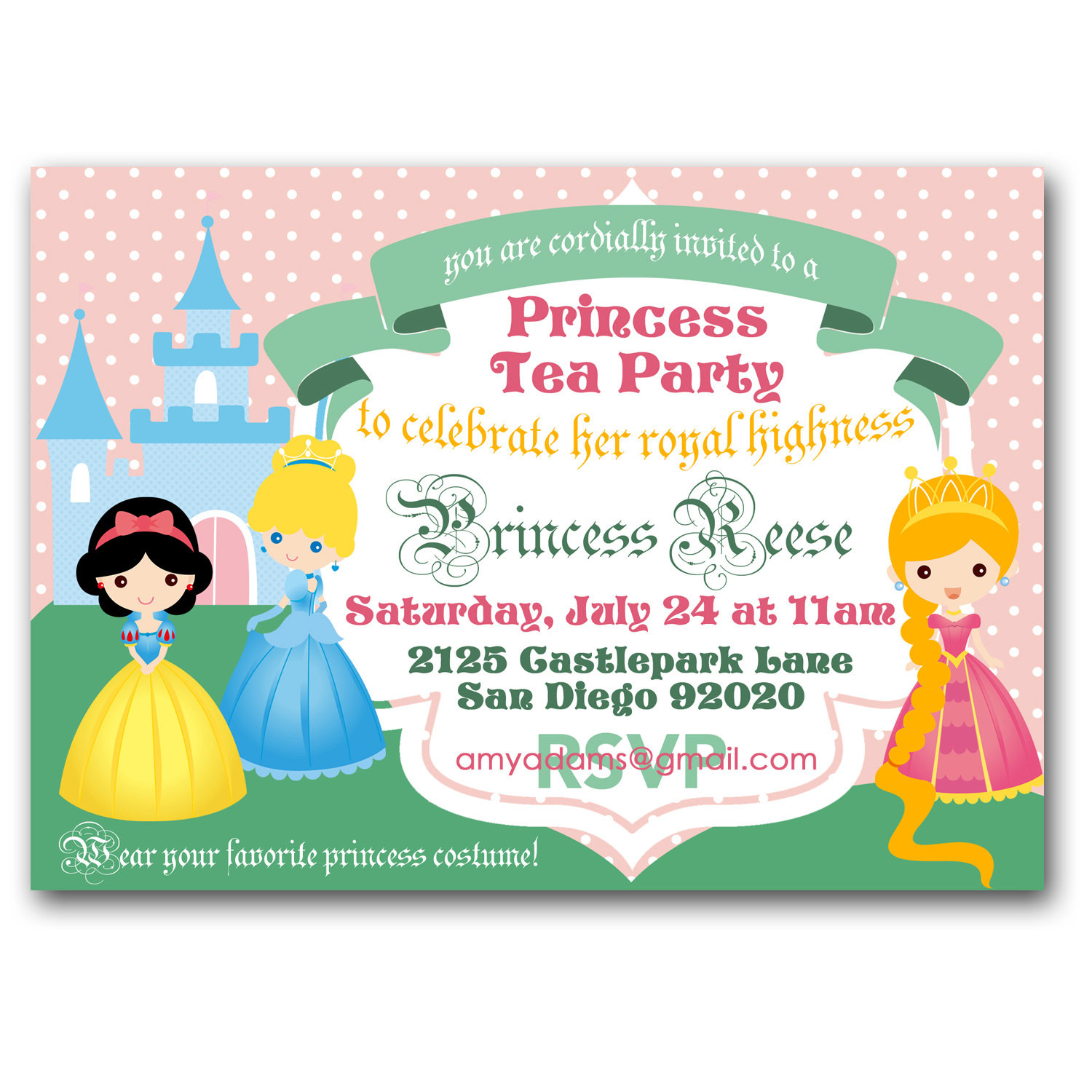 Best ideas about Princess Birthday Party Invitations
. Save or Pin Princess Tea Party Invitation royal tea birthday party Now.