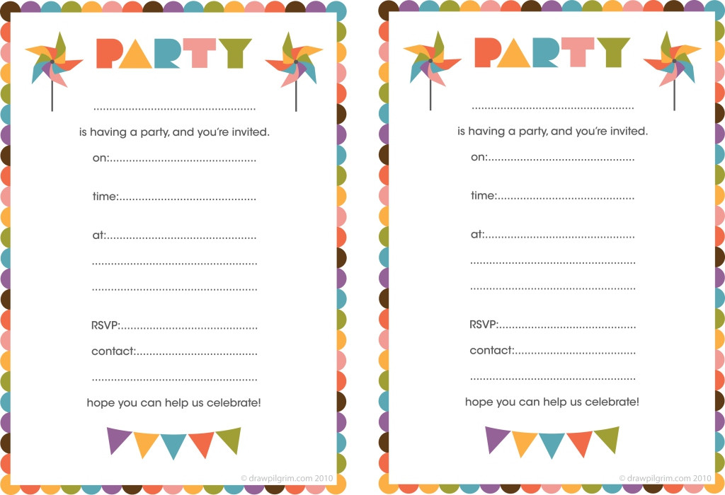 Best ideas about Print Birthday Invitations
. Save or Pin Free Printable Birthday Card Invitations — Birthday Now.