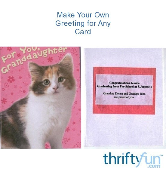 Best ideas about Print Your Own Birthday Card
. Save or Pin Make Your Own Greeting For Any Card Now.