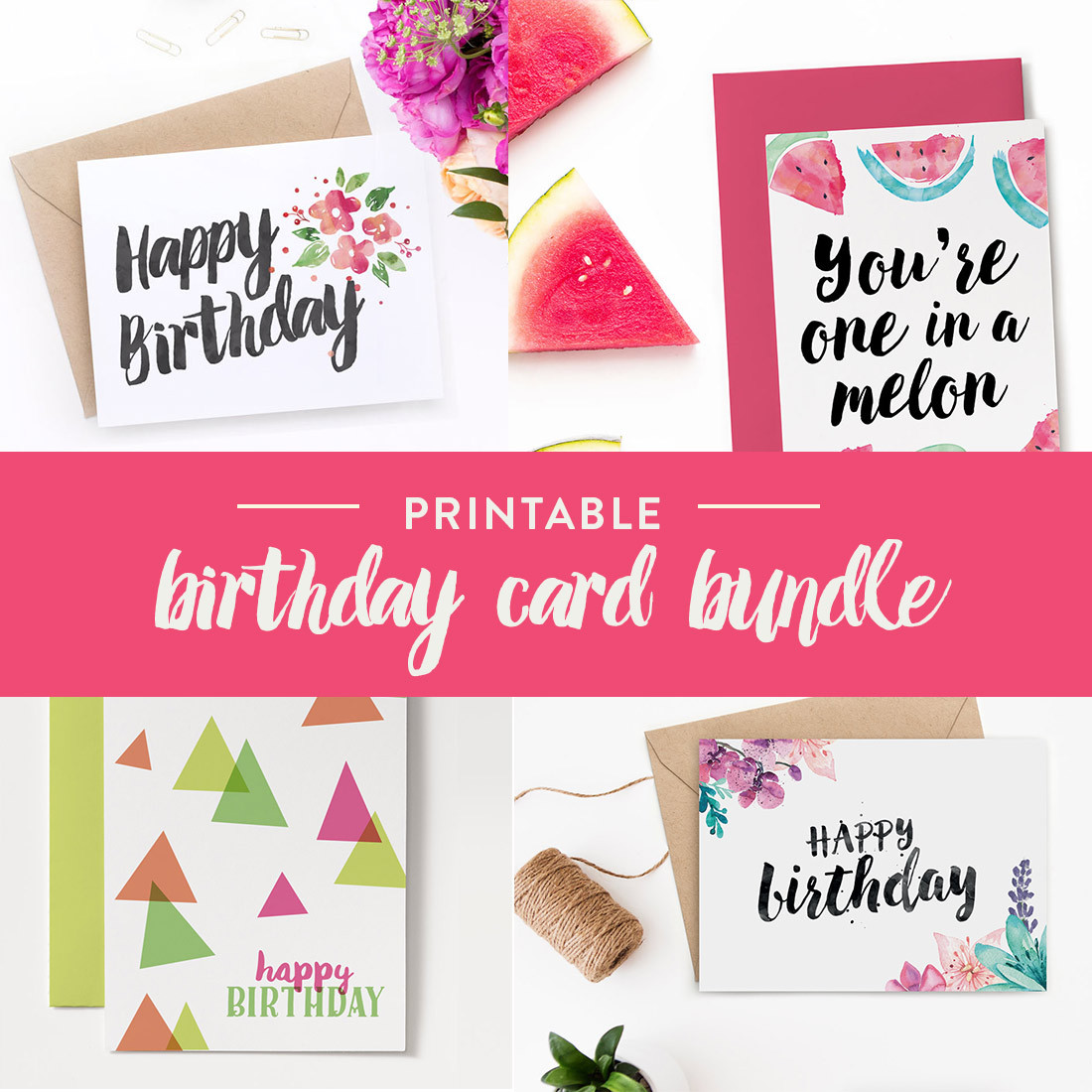 Best ideas about Printable Birthday Card
. Save or Pin Printable Birthday Cards – Bundle Now.
