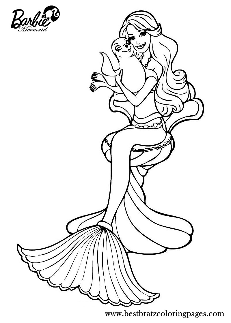 Best ideas about Printable Coloring Pages Barbie
. Save or Pin Printable Barbie Mermaid Coloring Pages For Kids Now.