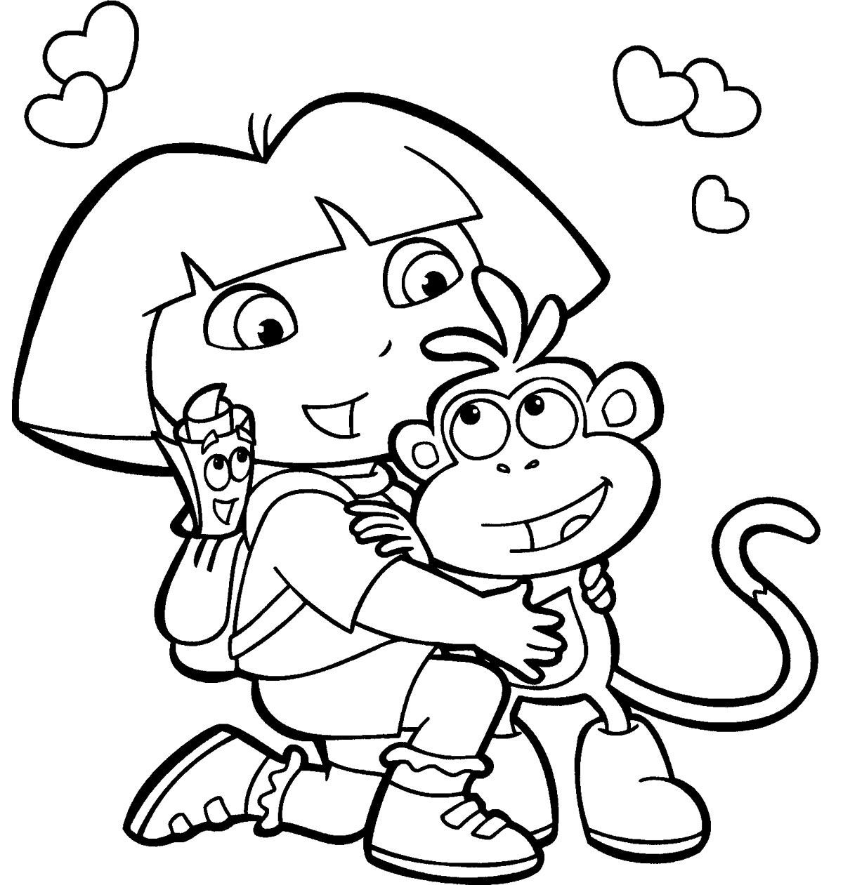 Best ideas about Printable Coloring Pages Dora
. Save or Pin dora coloring pages printable dora coloring pages free Now.