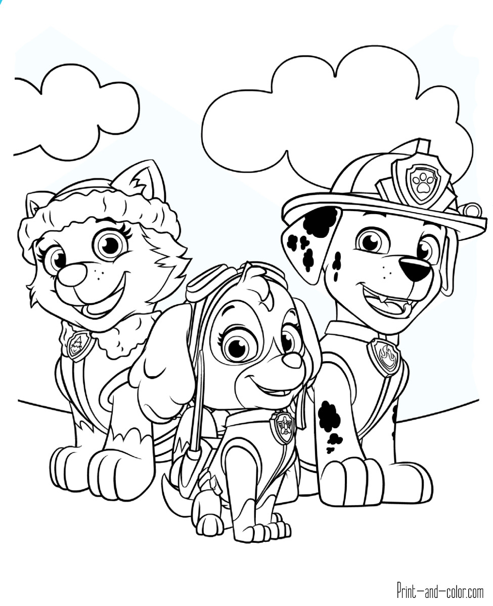 Best ideas about Printable Coloring Pages For Boys Paw Patrol
. Save or Pin Paw Patrol coloring pages Now.