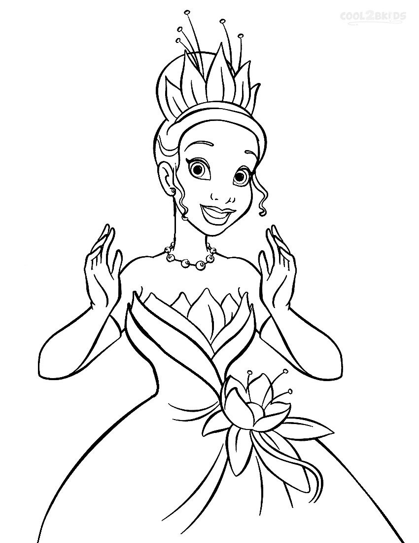 Best ideas about Printable Coloring Pages Princess
. Save or Pin Printable Princess Tiana Coloring Pages For Kids Now.