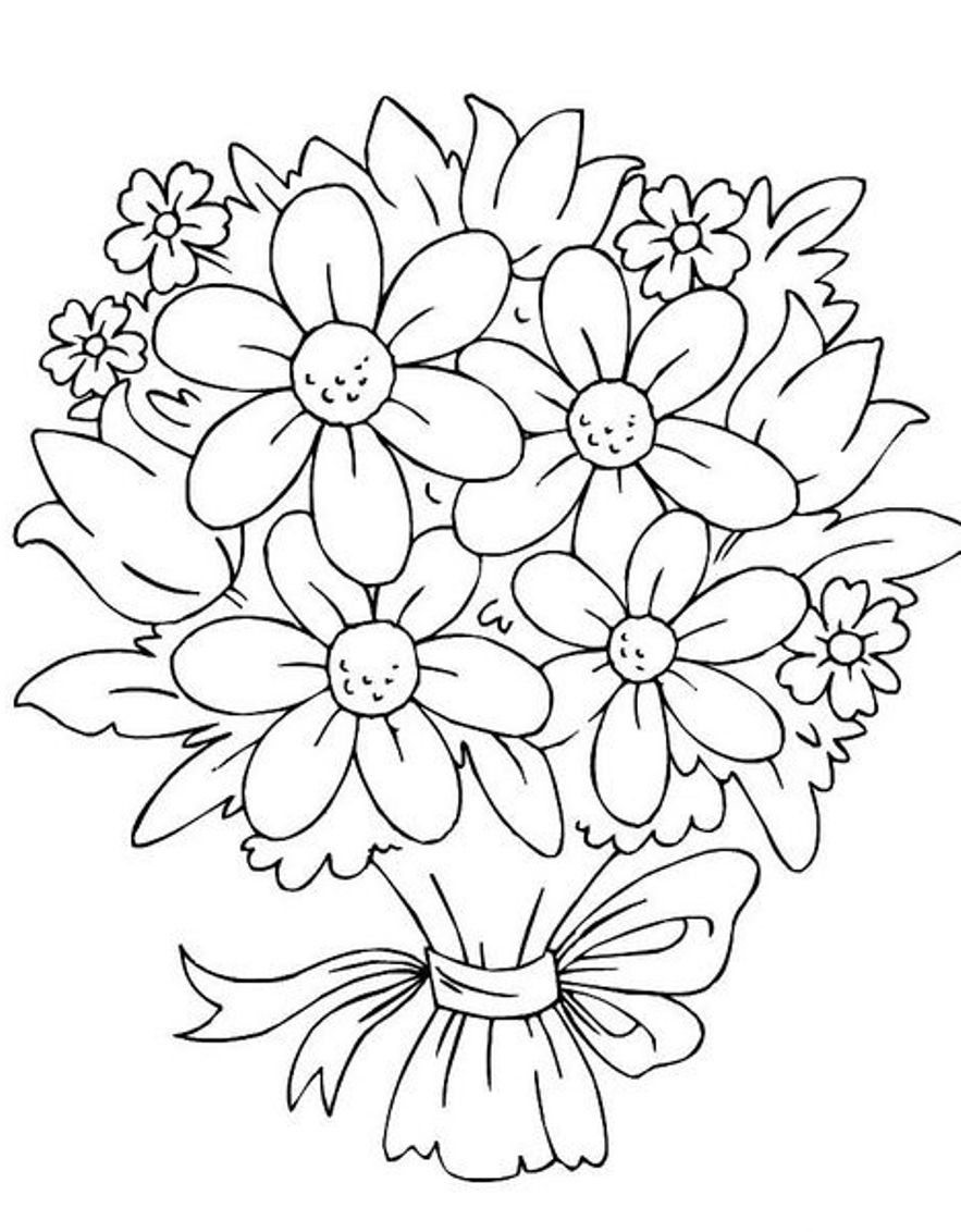 Best ideas about Printable Coloring Sheets Of Flowers
. Save or Pin Bouquet Flowers Coloring Pages Now.