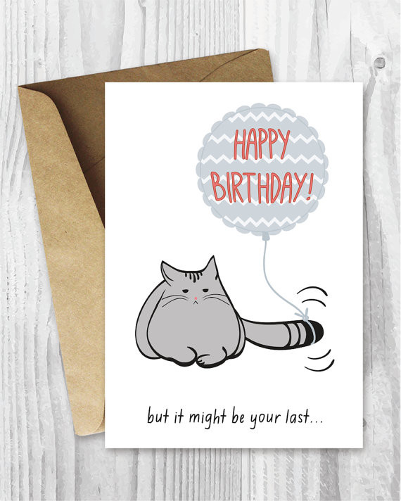 Best ideas about Printable Funny Birthday Cards
. Save or Pin Birthday Card Printable Birthday Card Funny Cat Birthday Now.