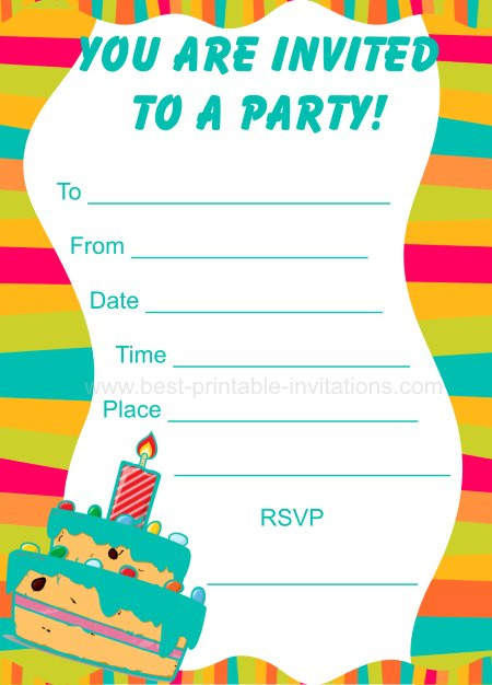 Best ideas about Printable Kids Birthday Invitations
. Save or Pin Party Invitations For Kids Now.