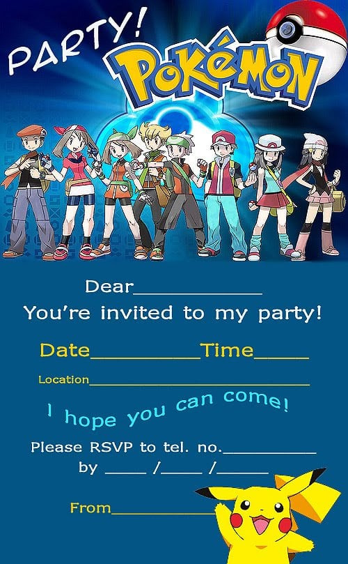 Best ideas about Printable Pokemon Birthday Invitations
. Save or Pin Pokemon Invitation Printable Free Now.